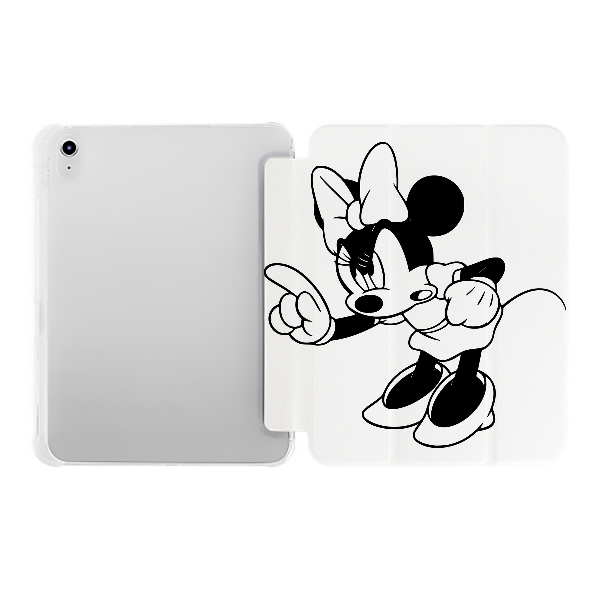 （画像用） ミッキーマウス Mickey Mouse IPad ケース ペン収納付き 三つ折りスタンド PUレザー×シリコン 対応機種9.5/10.5/10.9インチ